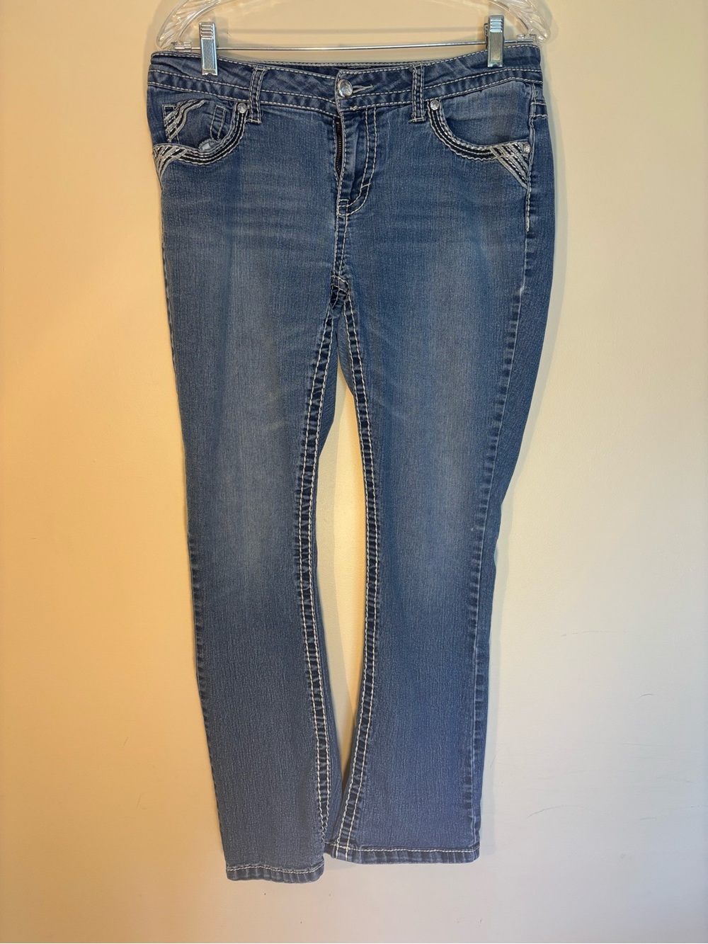 Faded Glory Midwash Blue Flare Jeans